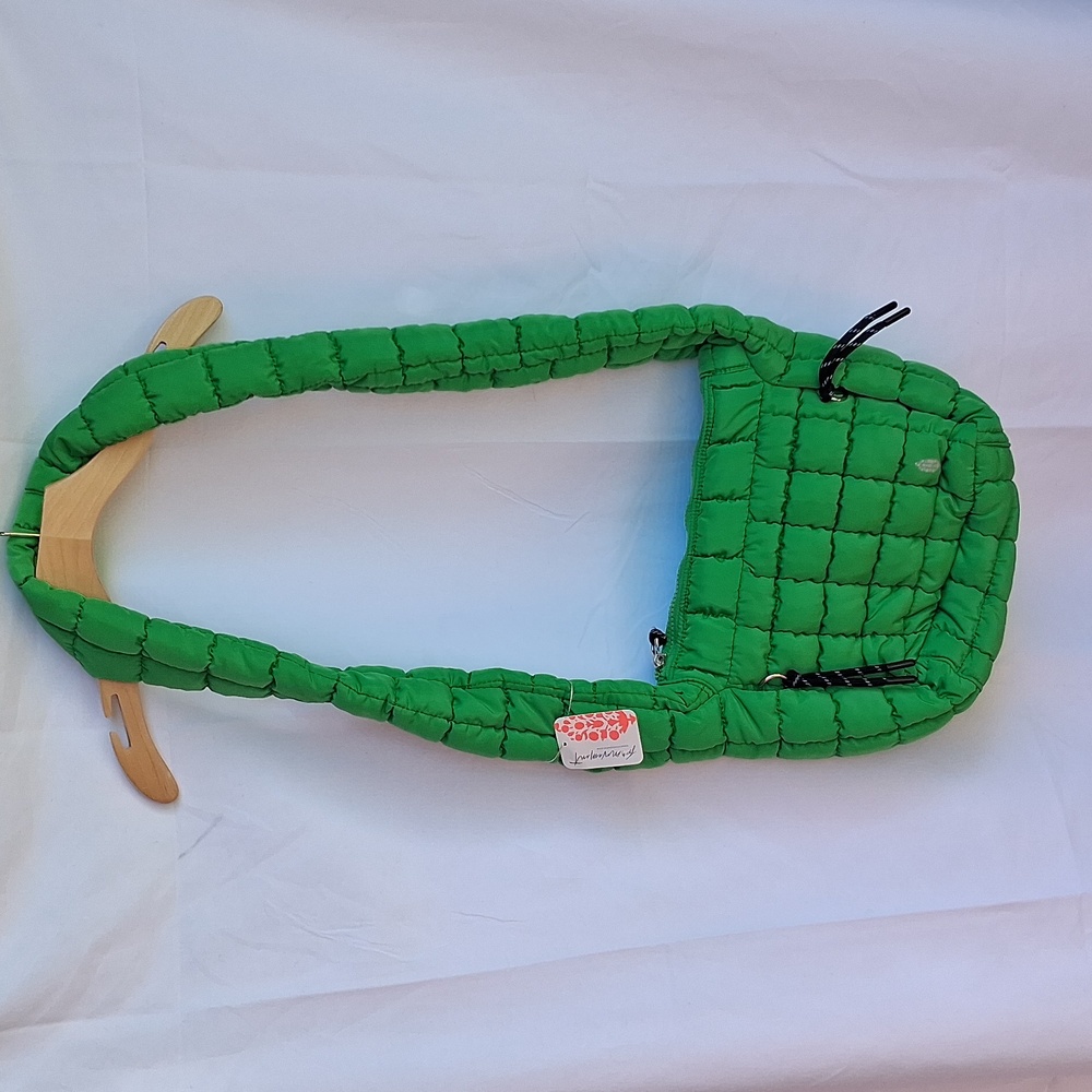 FP Movement by Free People Quilted Crossbody Bag in Bright Green